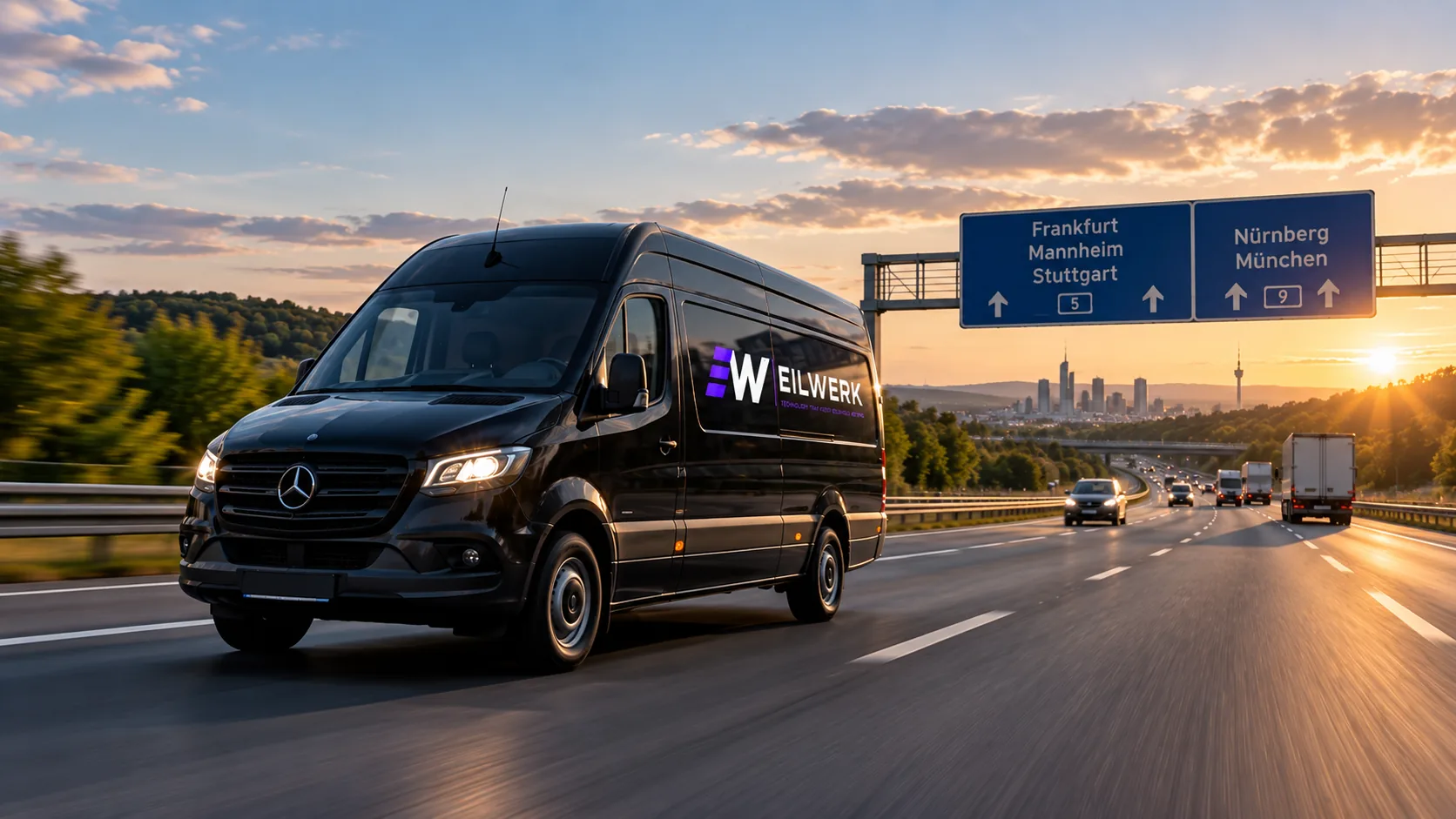 EILWERK Direktfahrt auf deutscher Autobahn