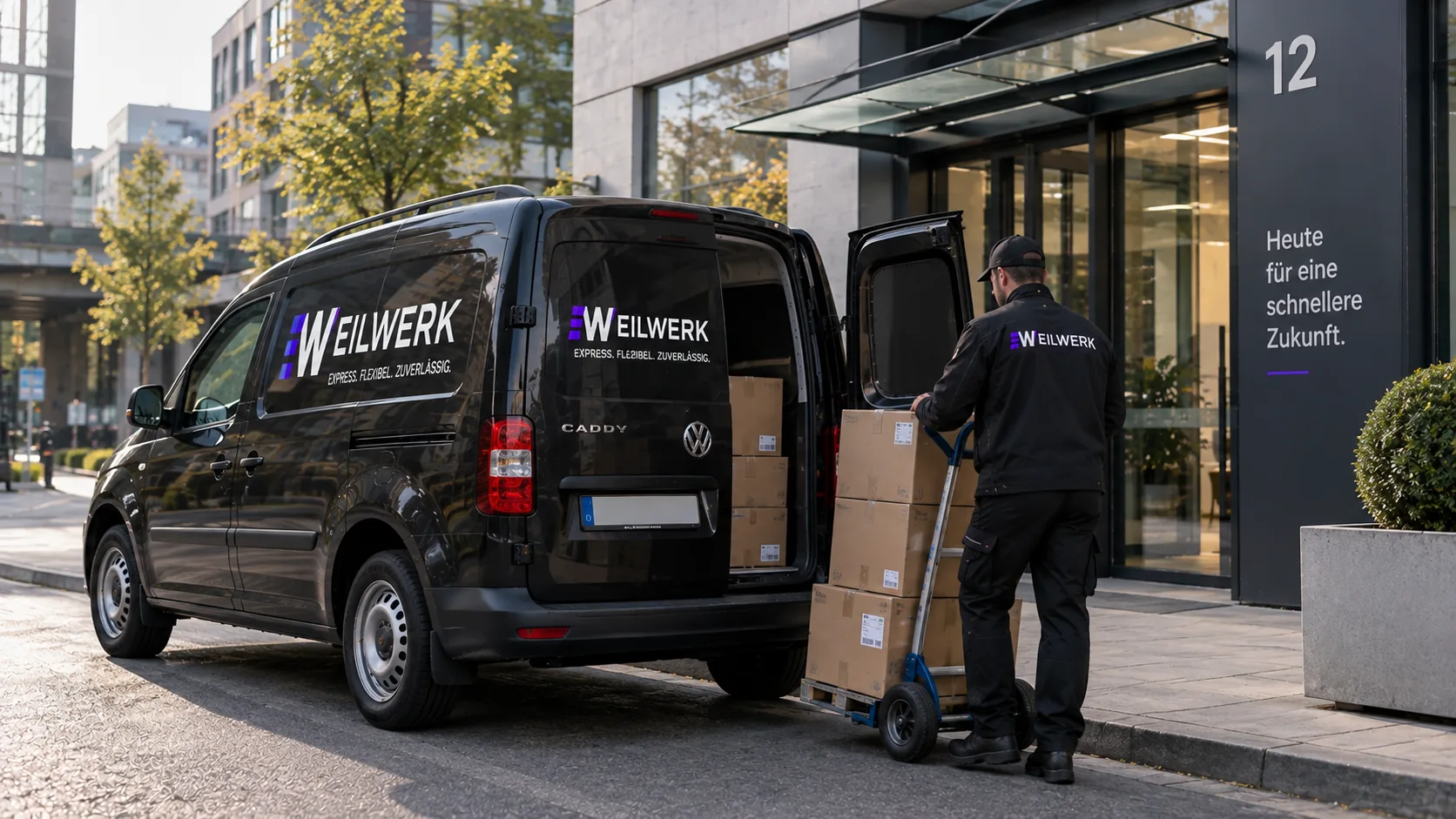 Kompakter Transporter für EILWERK Kurierfahrten