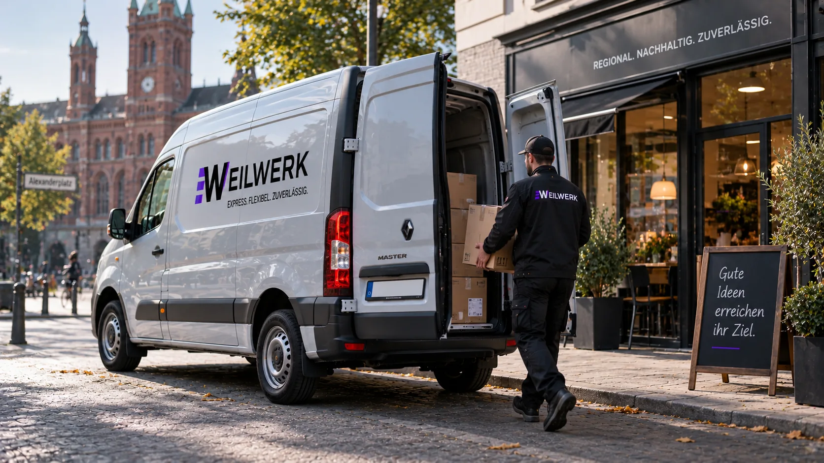 Großer Transporter für EILWERK Sendungen mit erhöhtem Platzbedarf